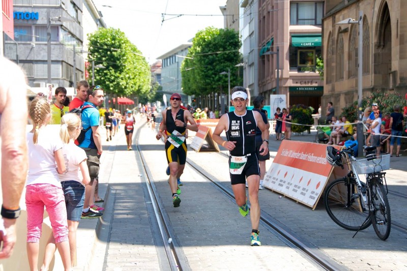 Klaus auf der Laufstrecke.