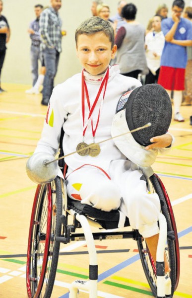 Trotz Nervosität zweimal Bronze: Maurice Schmidt