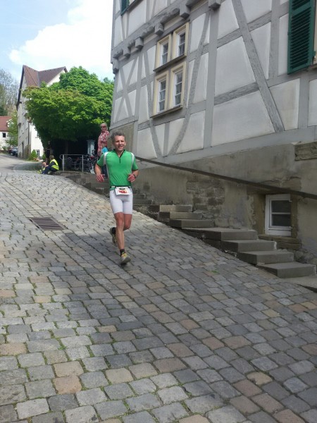 Klaus auf den letzten Metern vor dem Ziel.