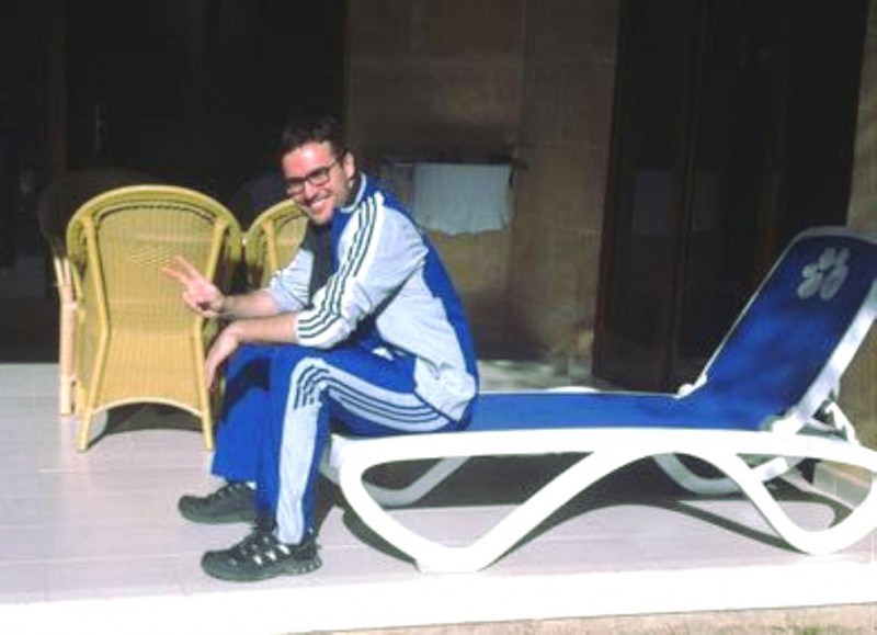 Harald auf der Terasse