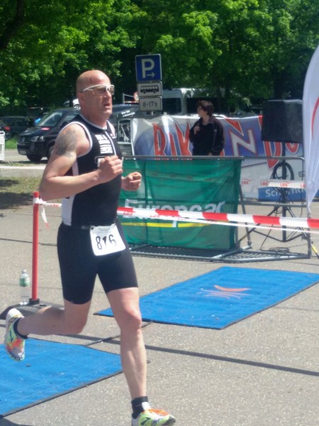 Kurt auf der Laufstrecke