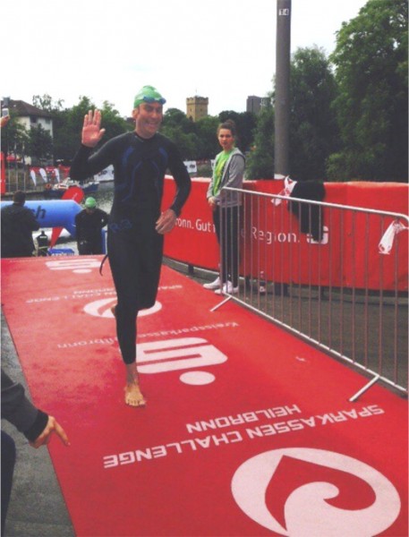 Martin nach dem Schwimmen.