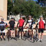 Start zur Königsetappe 2016: Herbert, Hartmut, Wolfgang, Bernd und Jürgen